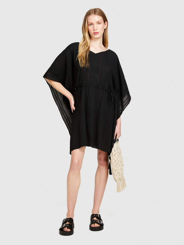 Kaftan with curl - null - Black | Sisley image number 1
